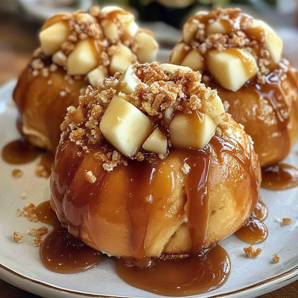 Apple Caramel Bombs Pastry