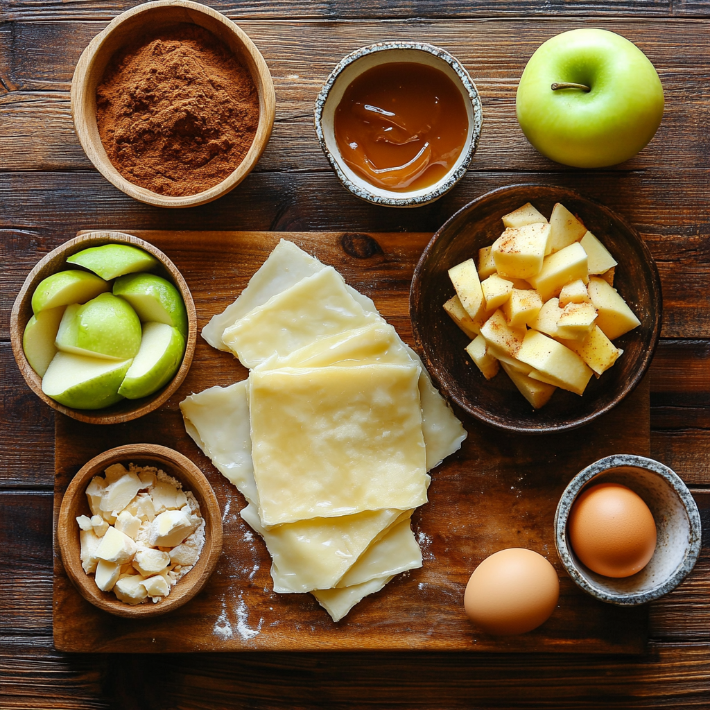 Apple Caramel Bombs Pastry ingredients