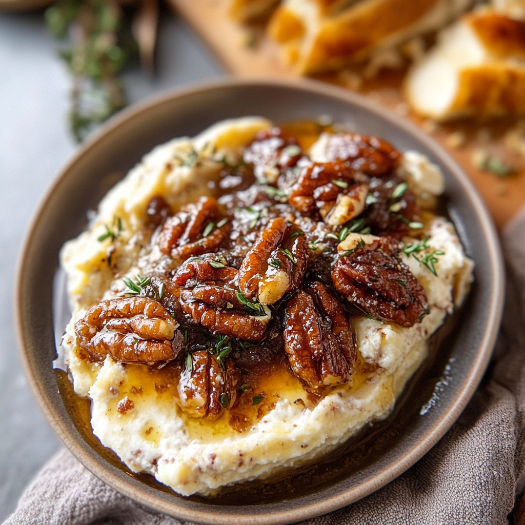 Baked Feta Dip with Fig Jam and Pecans