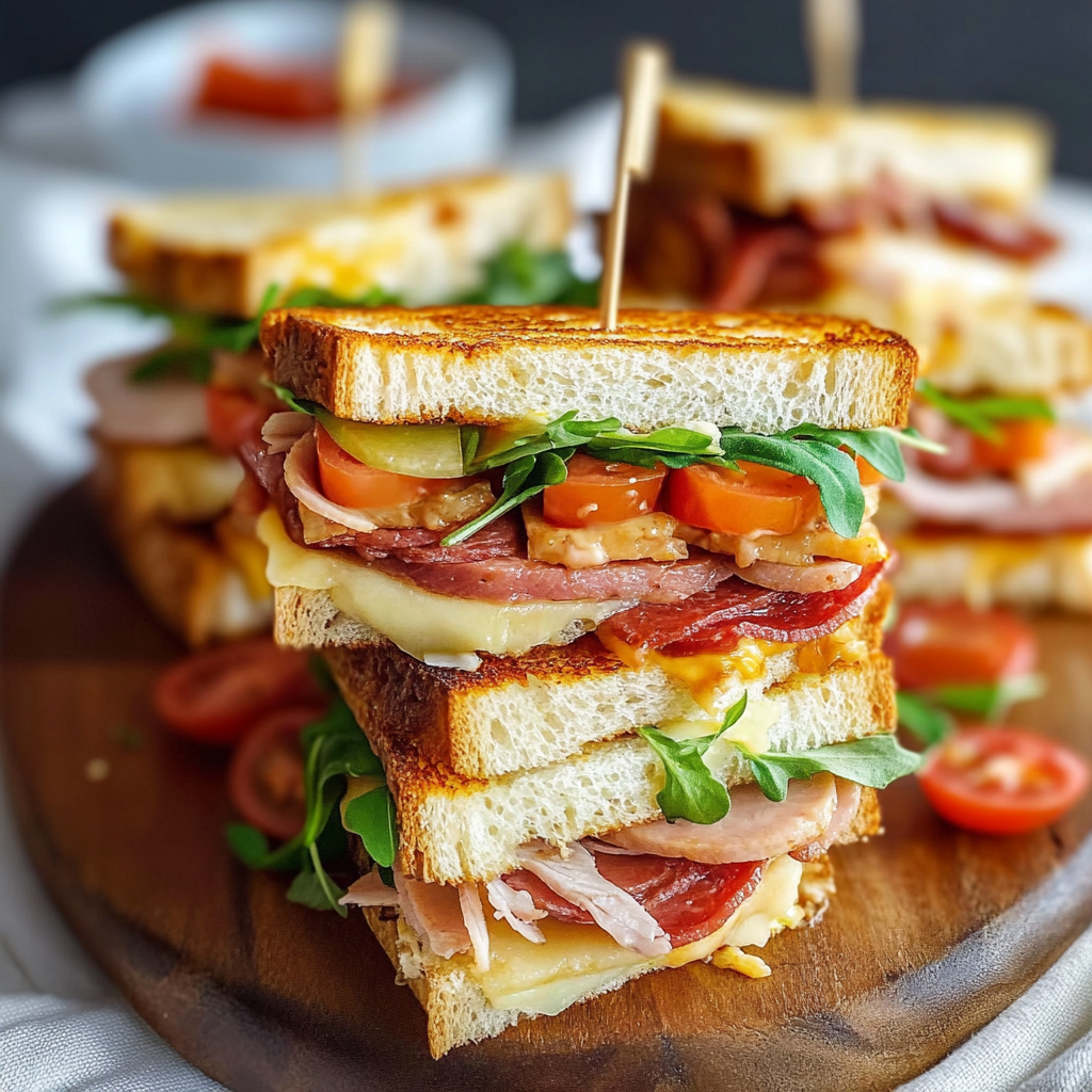 Beef Club Sandwiches