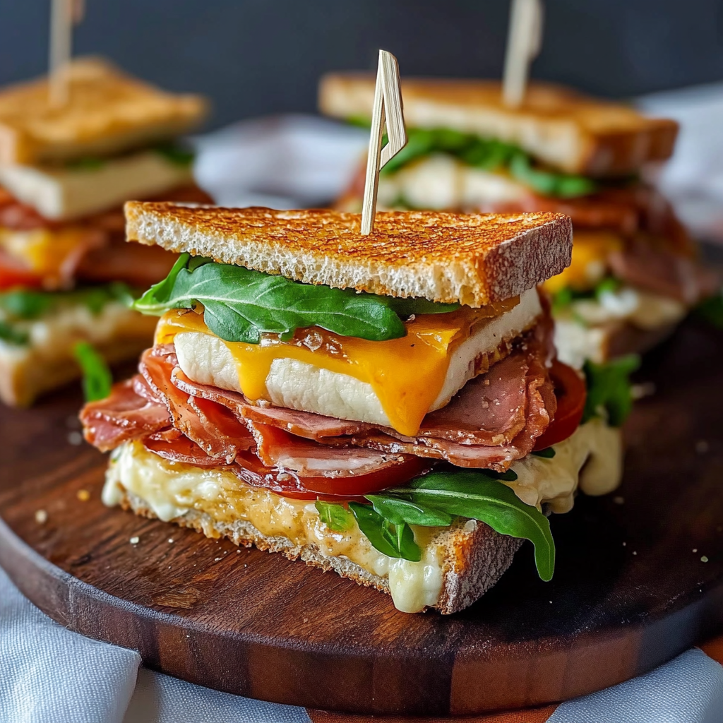 Beef Club Sandwiches