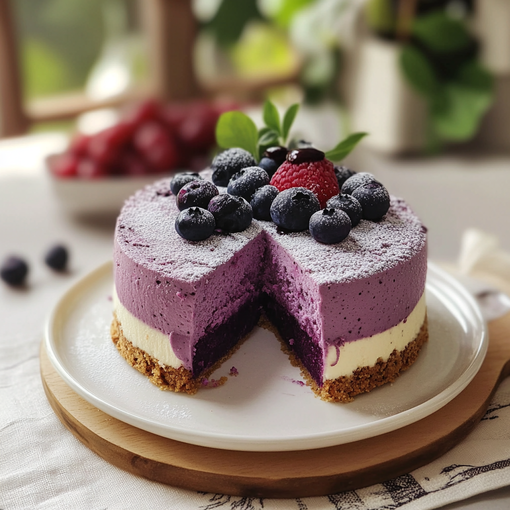 Blueberry Mousse Cake
