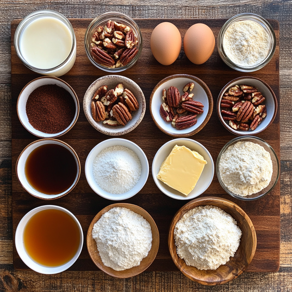 Caramel Pecan Pudding Cake ingredients