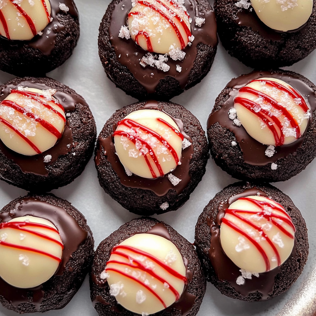 Chocolate Peppermint Blossoms