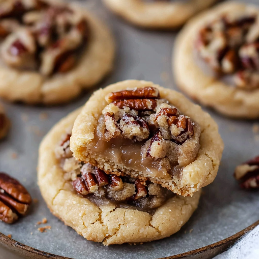Christmas Crumbl Pecan Pie Cookies