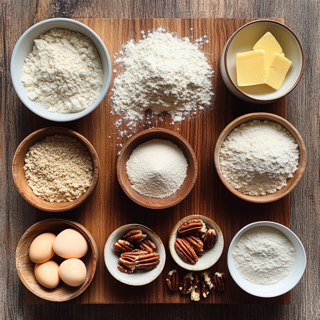 Christmas Crumbl Pecan Pie Cookies ingredients
