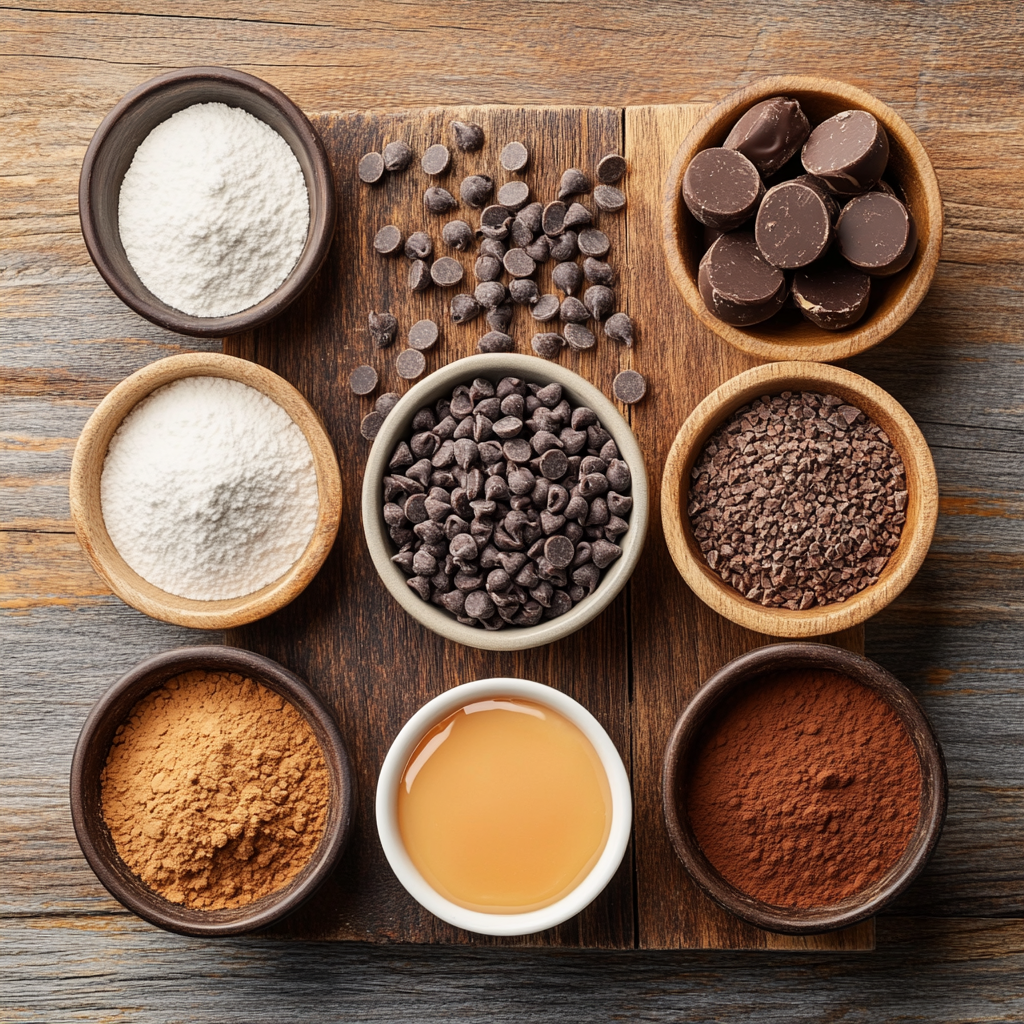 Christmas Decadent Chocolate Peanut Butter Macarons ingredients