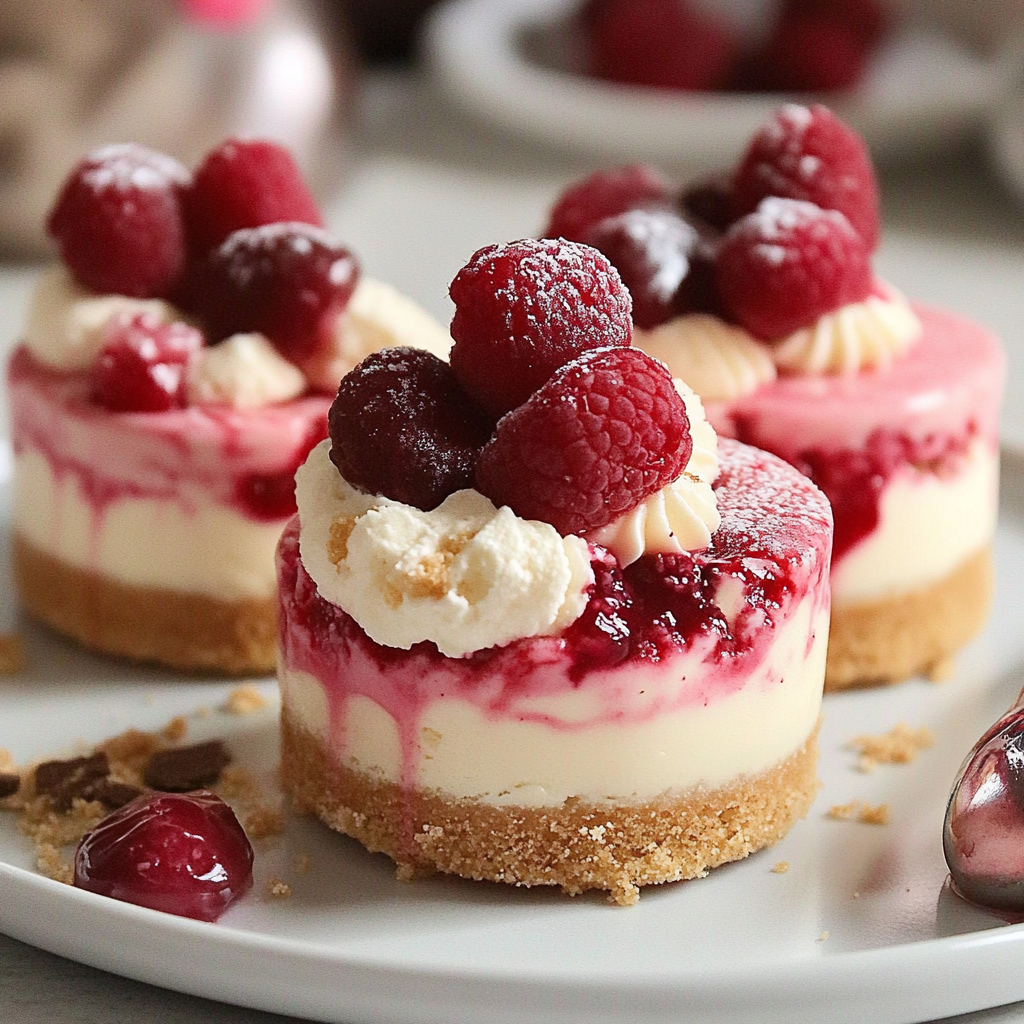 Christmas Mini Jammie Dodger Cheesecakes