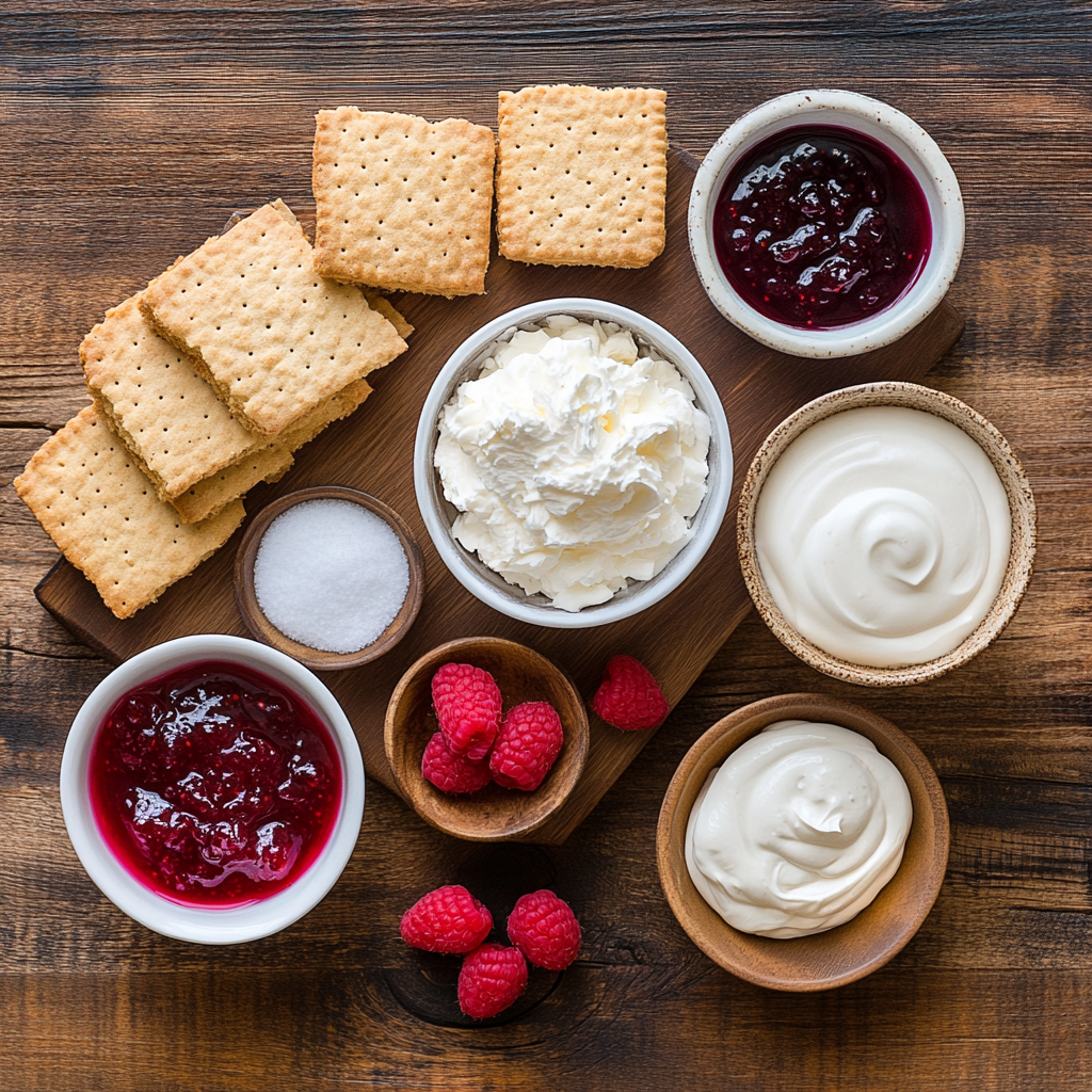 Christmas Mini Jammie Dodger Cheesecakes ingredients