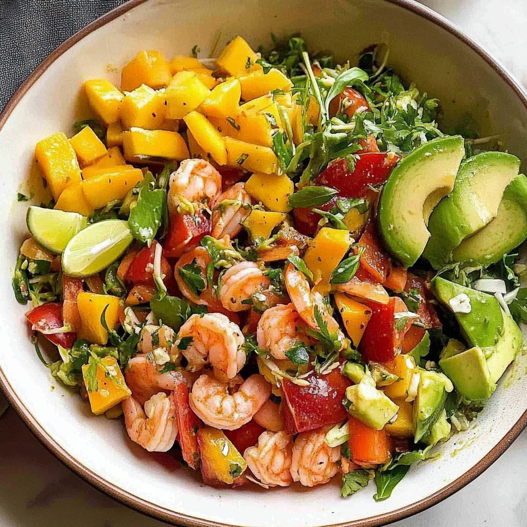 Christmas Prawn Mango Avocado Summer Salad