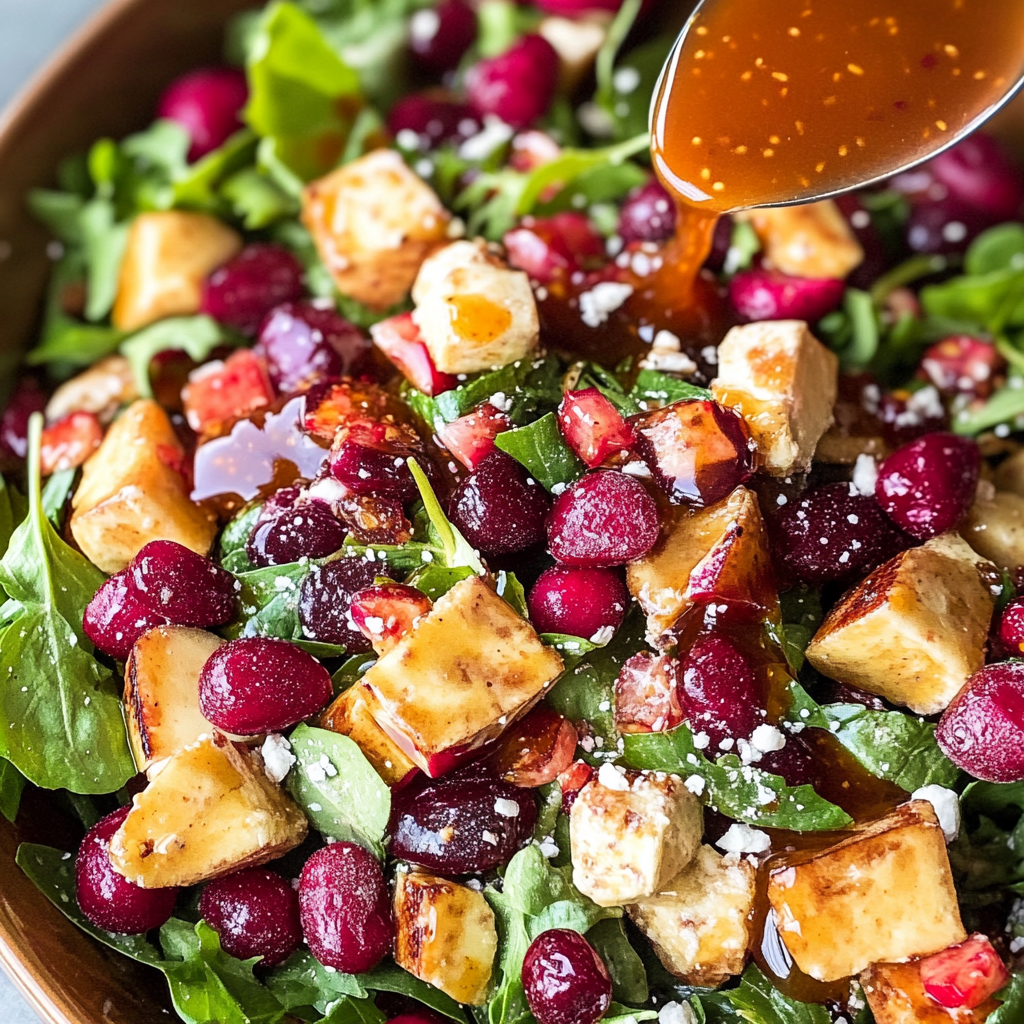 Christmas Salad with Honey Mustard
