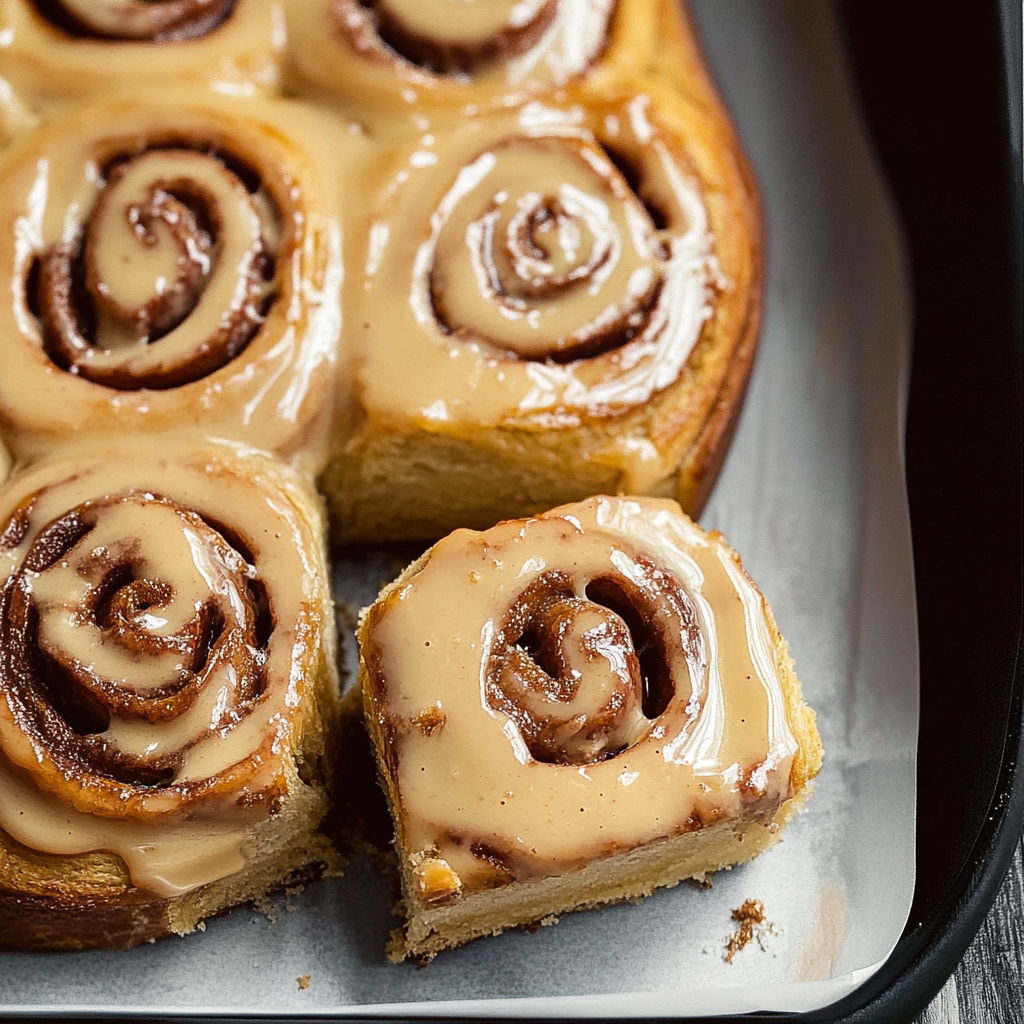 Christmas Soft & Gooey Gingerbread Cinnamon Rolls