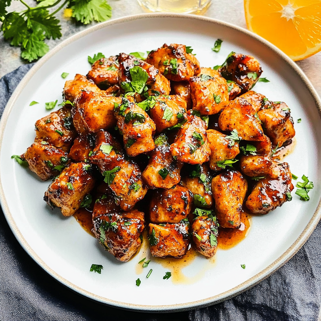 Cilantro Orange Chicken Bites
