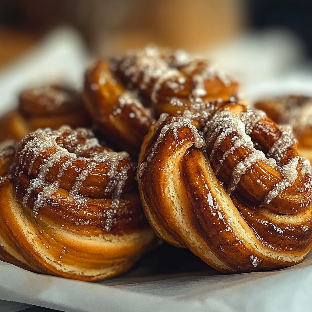 Cinnamon Knots with Coffee Icing