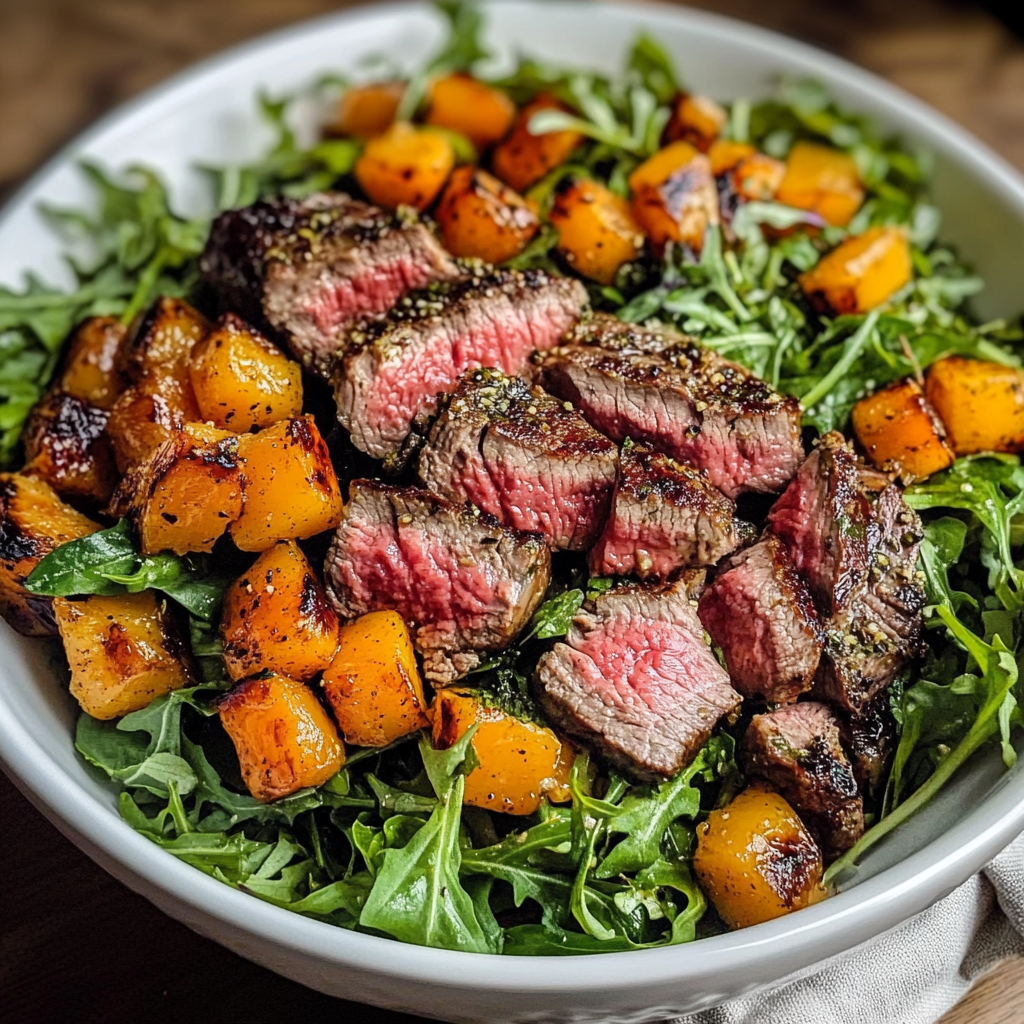 Cozy Autumn Harvest Steak Salad