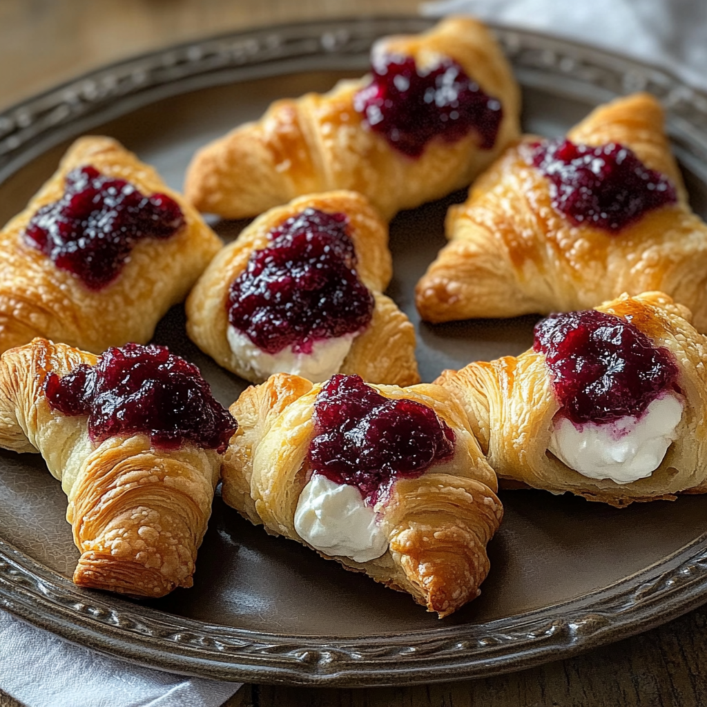 Cranberry Cream Cheese Crescent Bites