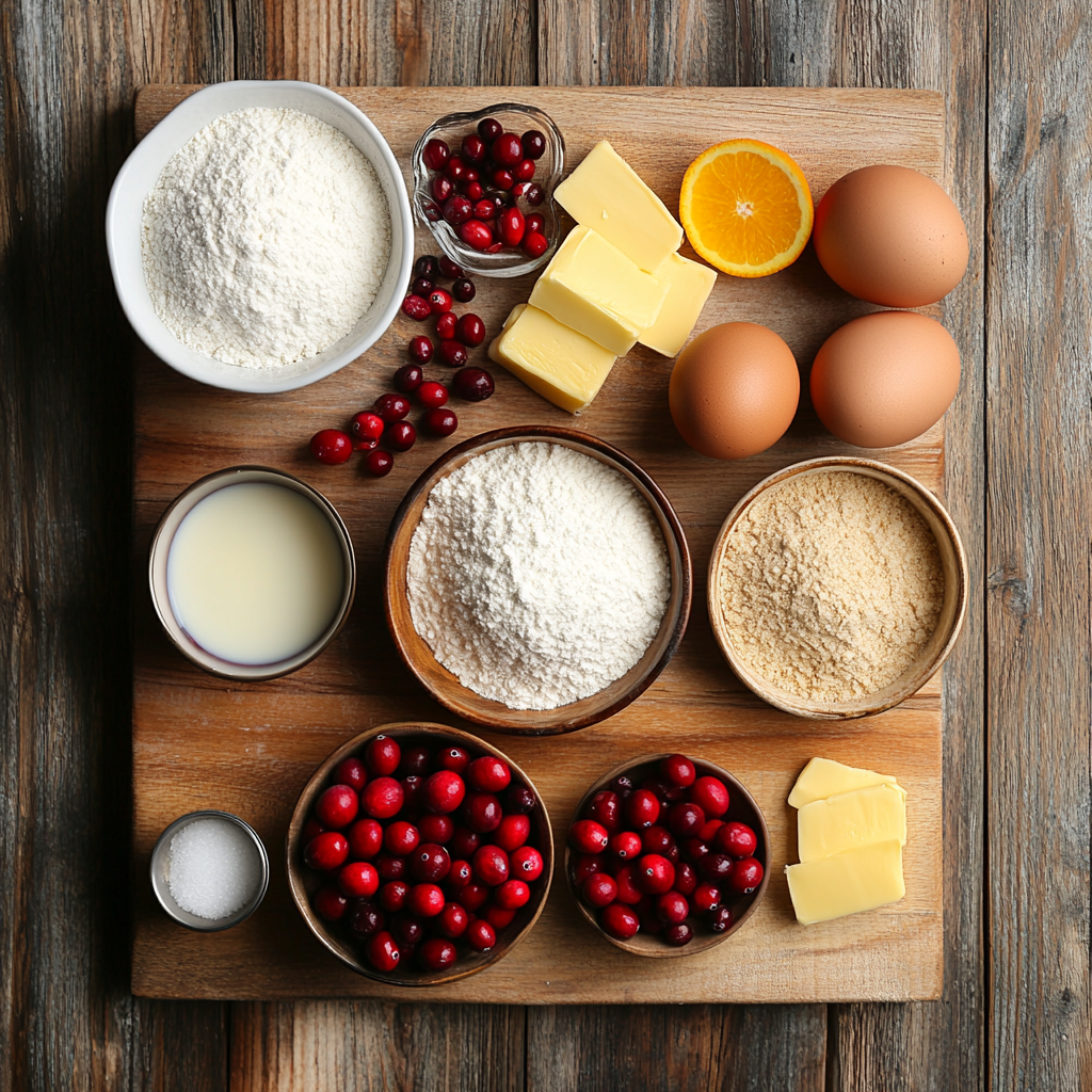 Cranberry Orange Cinnamon Rolls ingredients