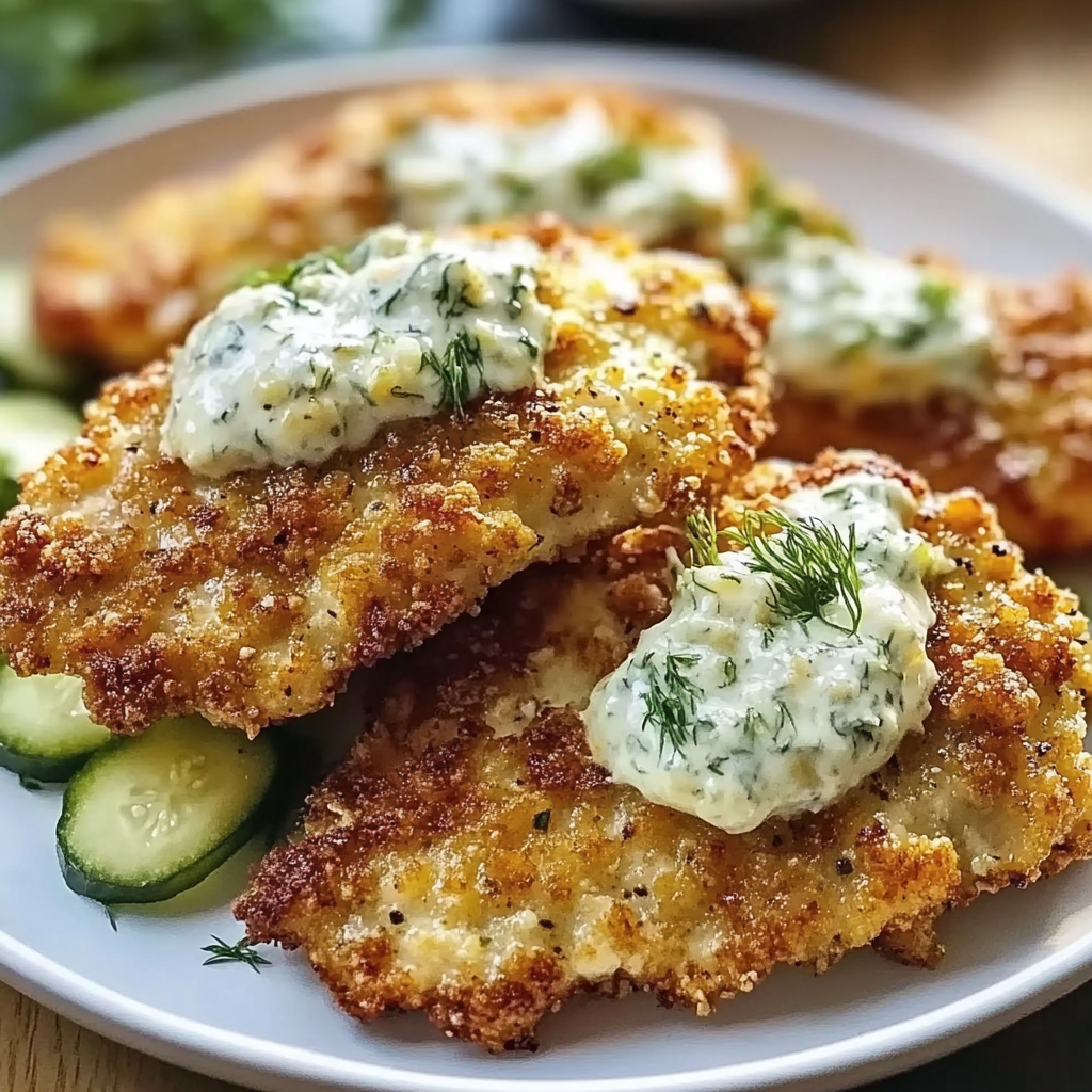 Crispy Dill Pickle Parmesan Chicken