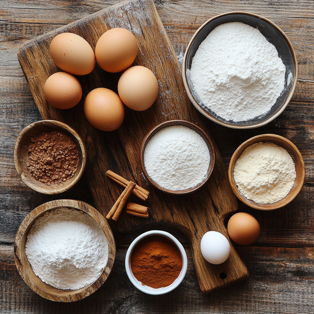 Decadent Gingerbread Macarons ingredients