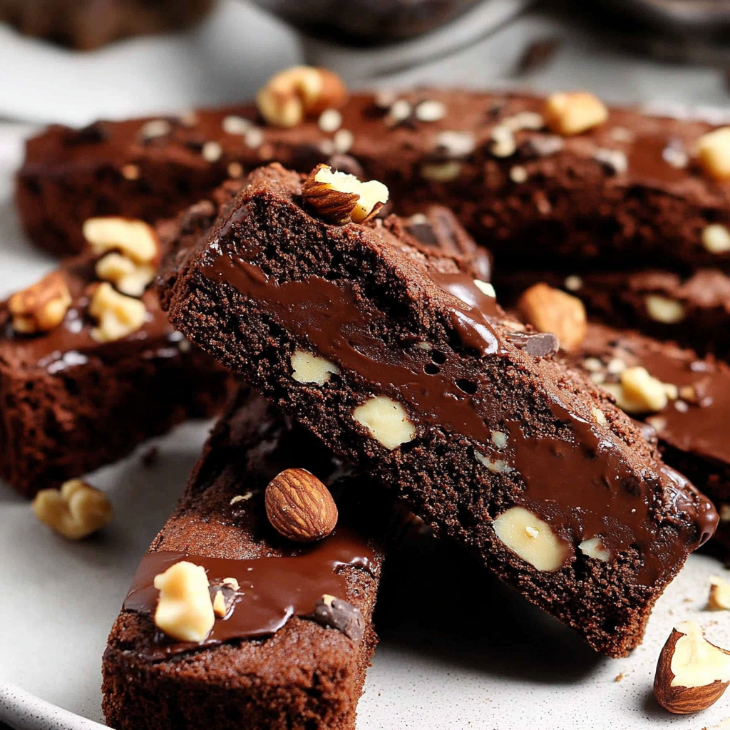 Double Chocolate Hazelnut Biscotti