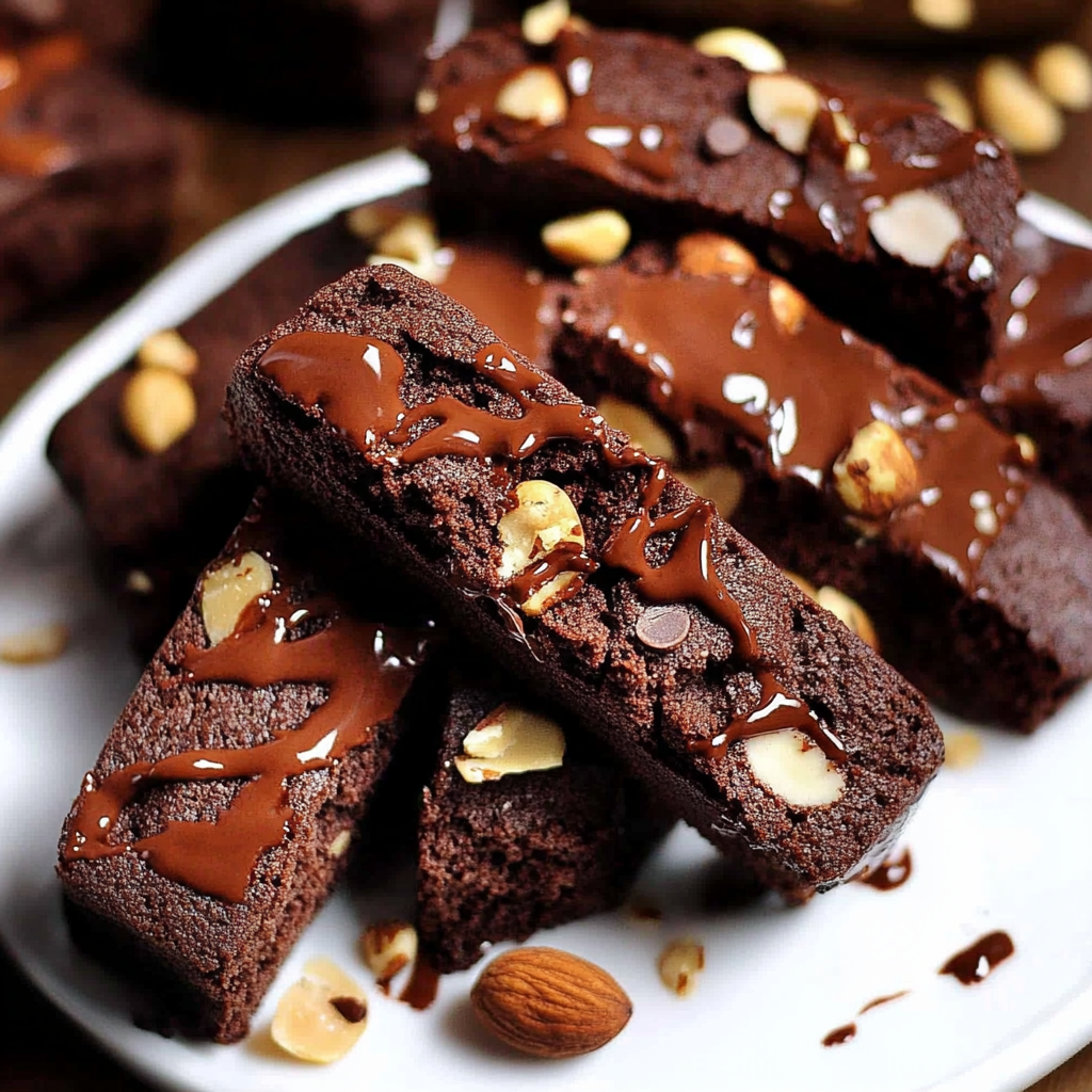Double Chocolate Hazelnut Biscotti
