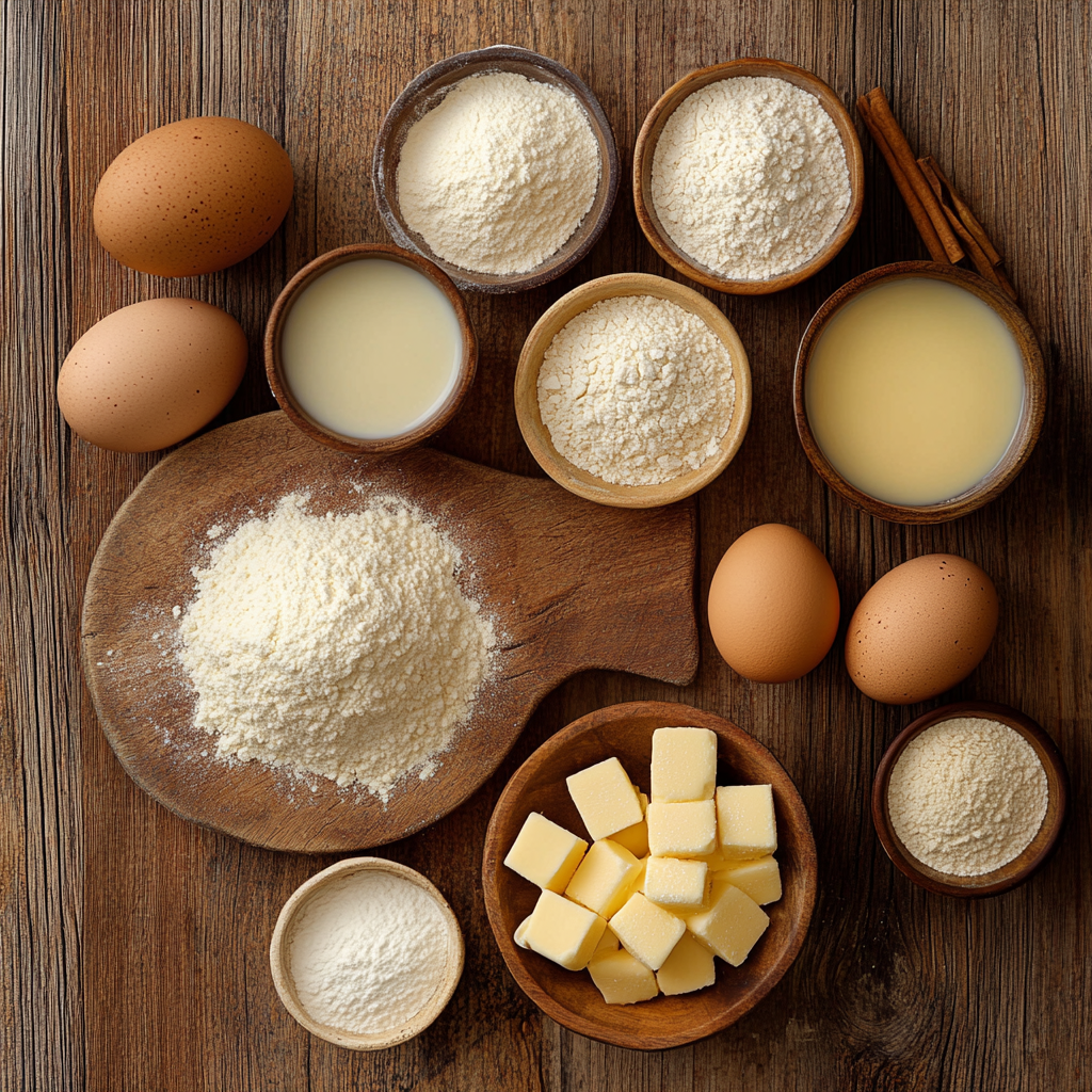 Eggnog Cream Puffs ingredients