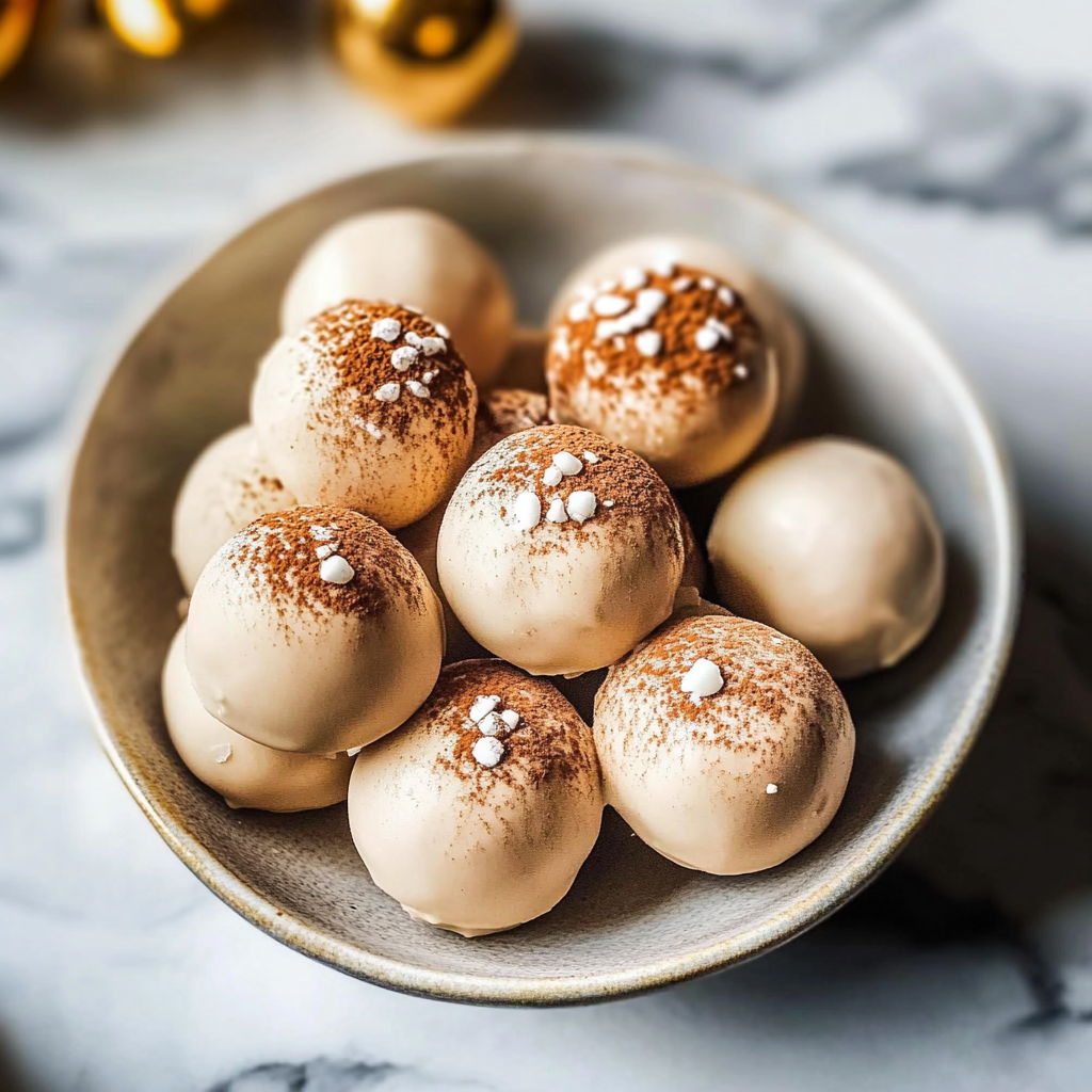 Eggnog Truffles