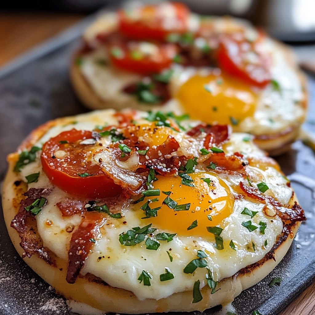English Muffin Breakfast Pizza