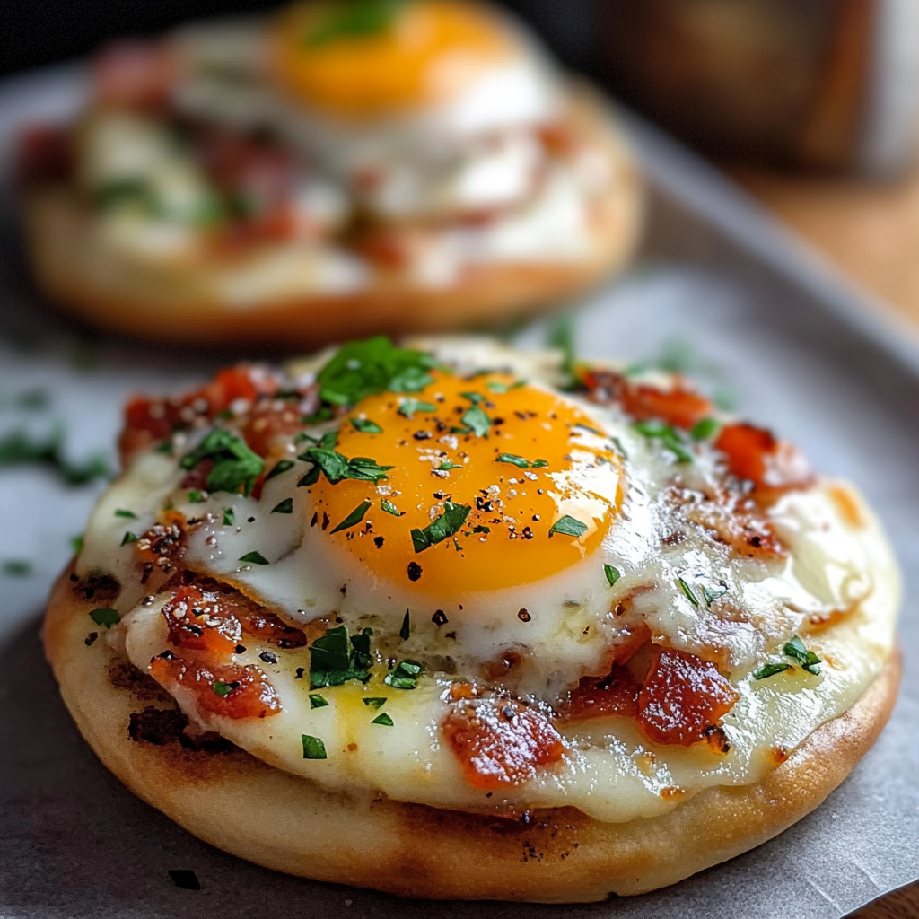 English Muffin Breakfast Pizza