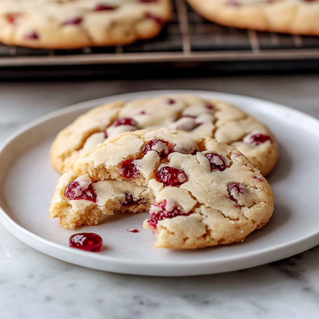 Festive Christmas Cranberry Orange Cookies