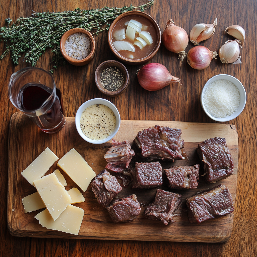 French Onion Beef Short Rib Soup ingredients