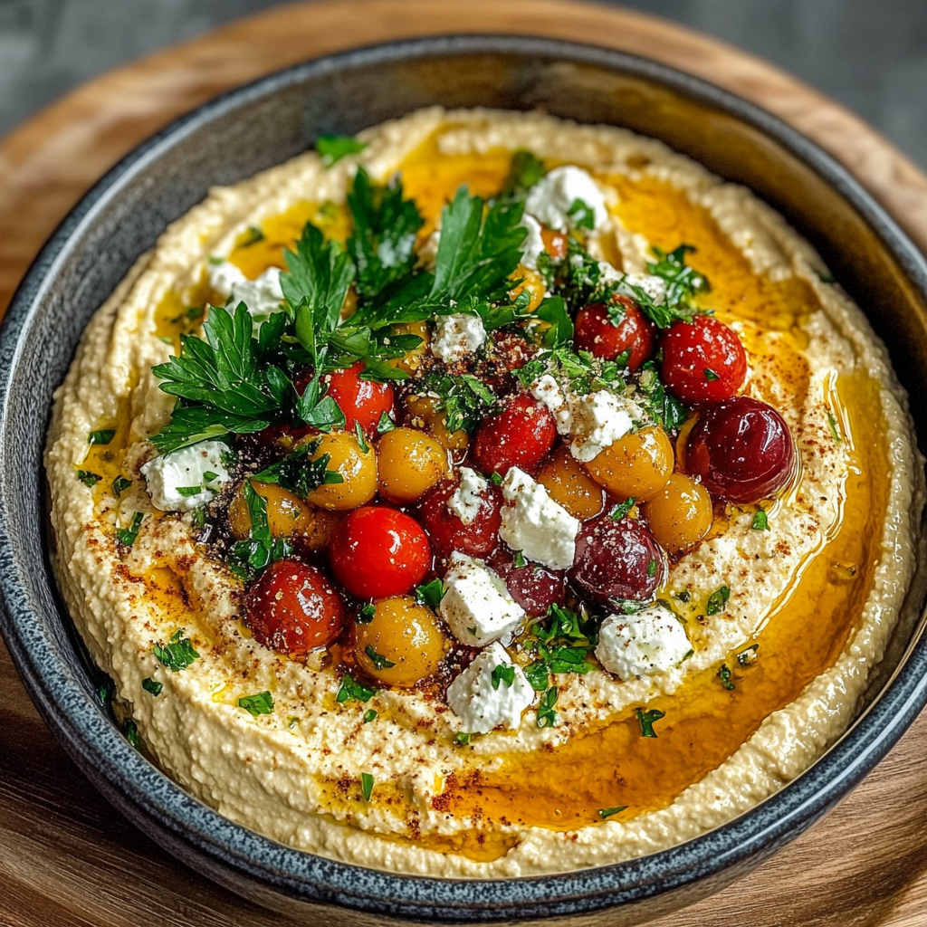 Greek Style Loaded Hummus Mango