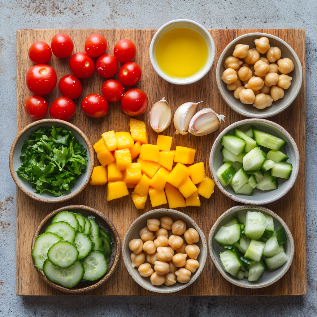 Greek Style Loaded Hummus Mango ingredients