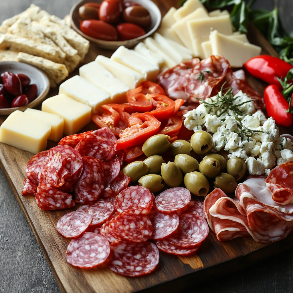 Italian Antipasto Board ingredients