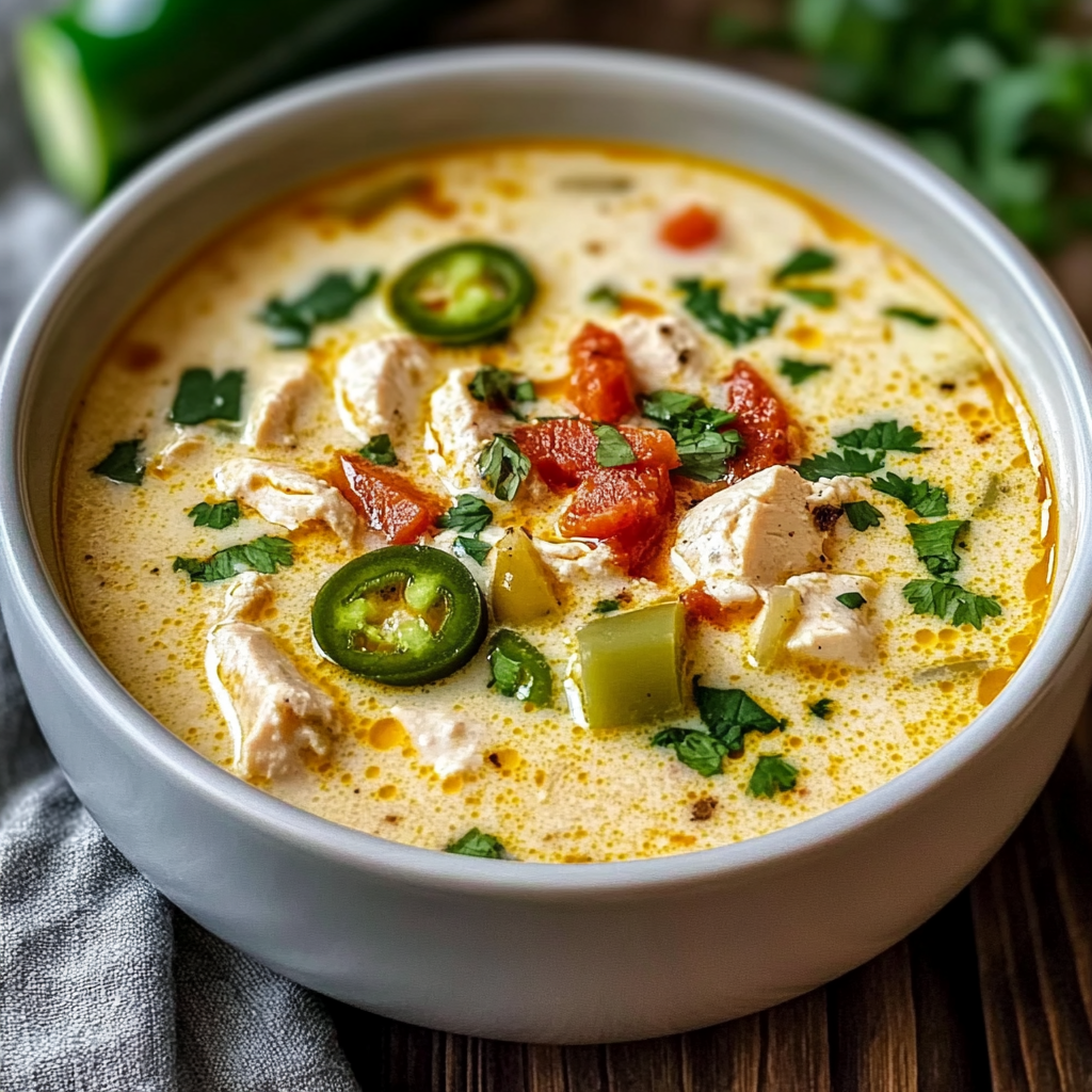 Jalapeño Popper Chicken Soup