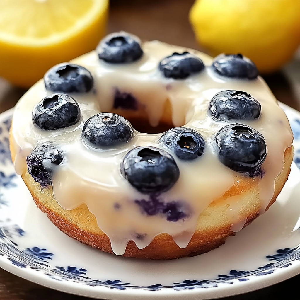 Lemon Blueberry Donuts
