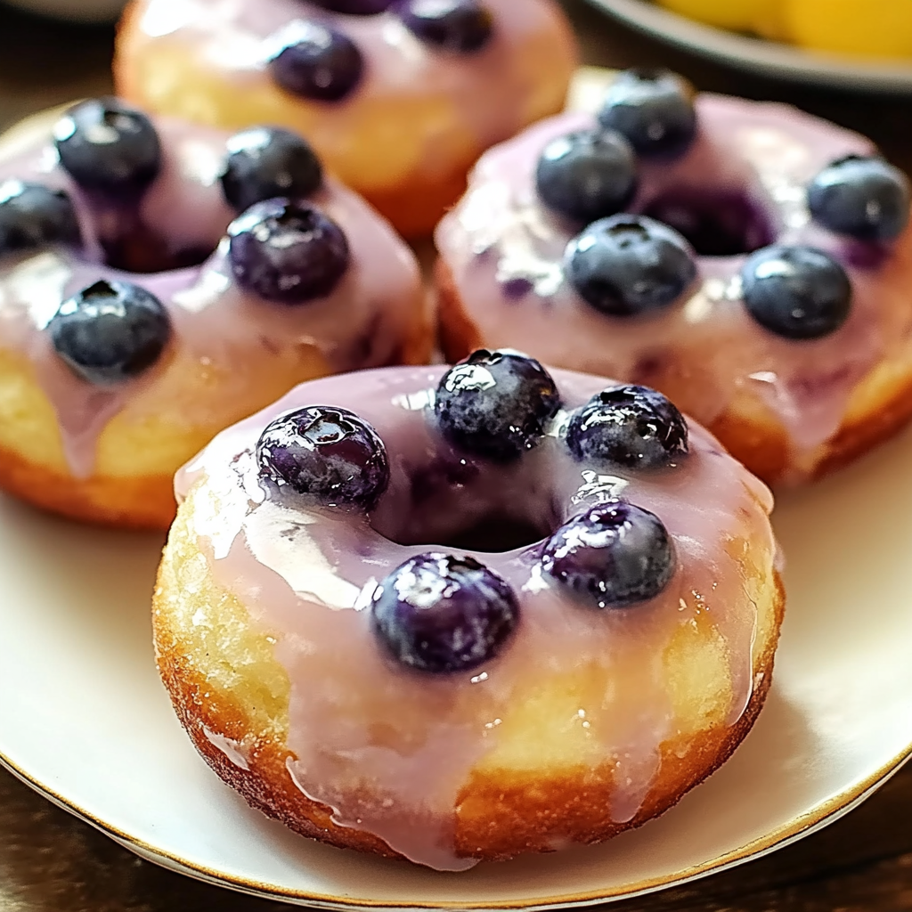 Lemon Blueberry Donuts