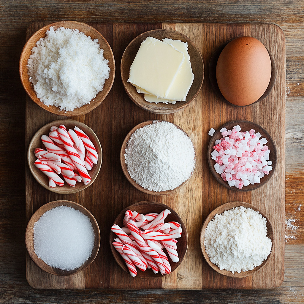 Magic of Candy Cane Cookies ingredients