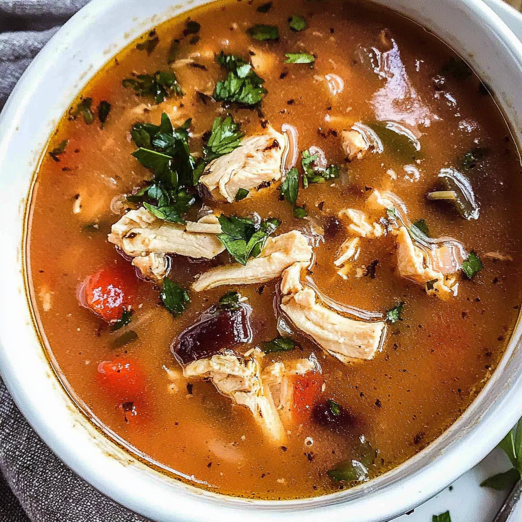 Mexican Chicken and Black Bean Soup