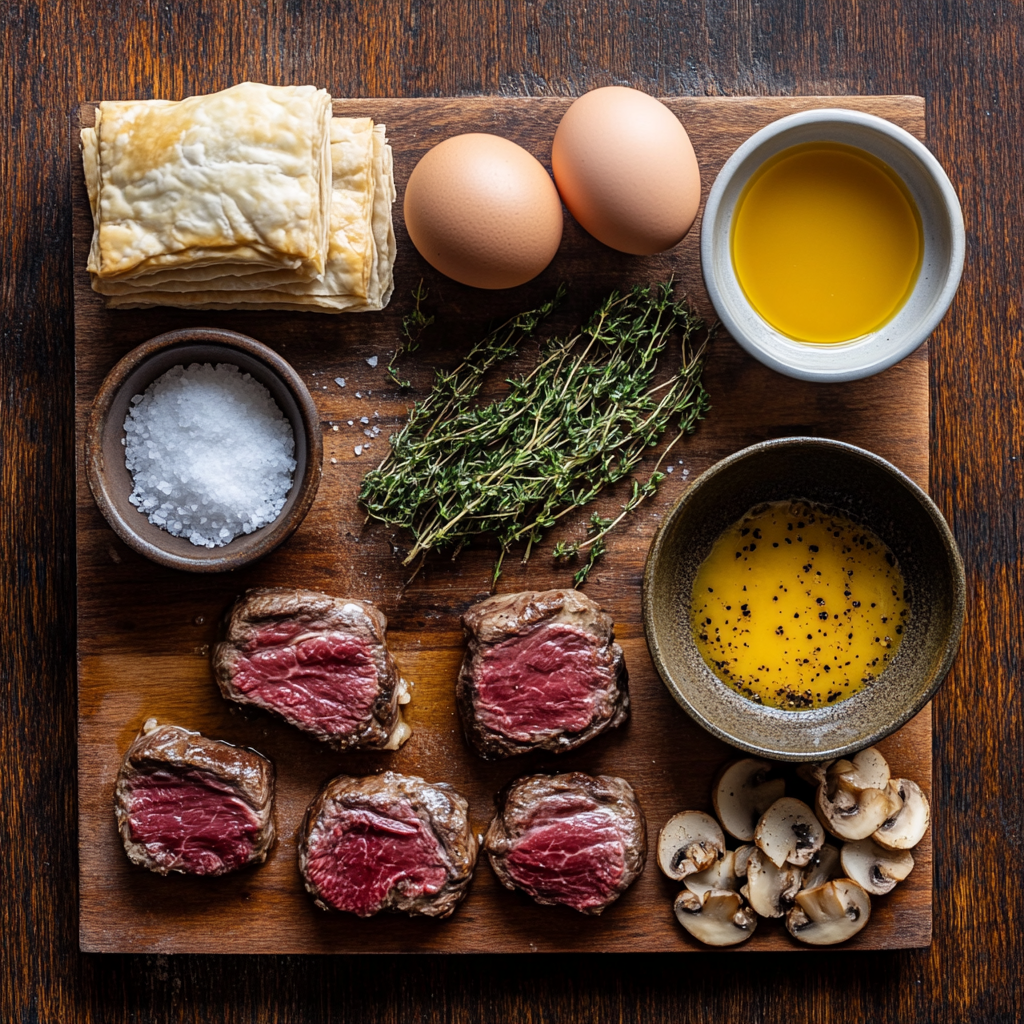 Mini Beef Wellingtons ingredients