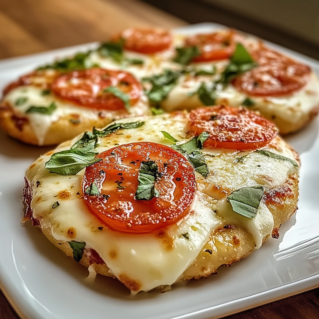 Mini Margherita Cottage Cheese Pizzettas