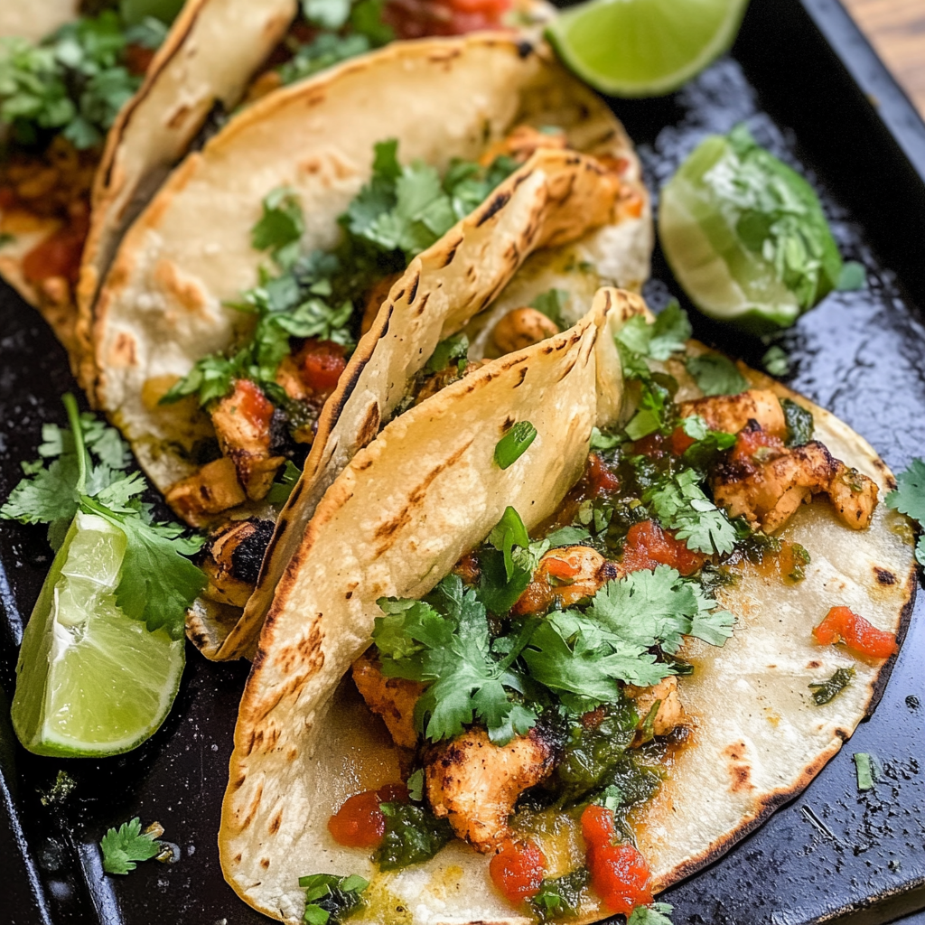 Poblano Chicken Tacos