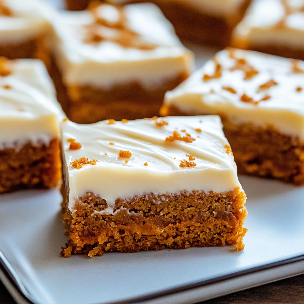 Pumpkin Bars with Cream Cheese Frosting