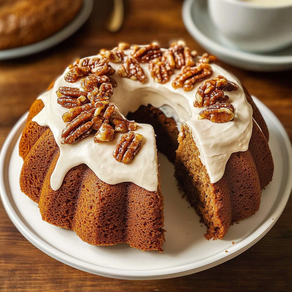 Pumpkin Bundt Cake with Cream Cheese Frosting