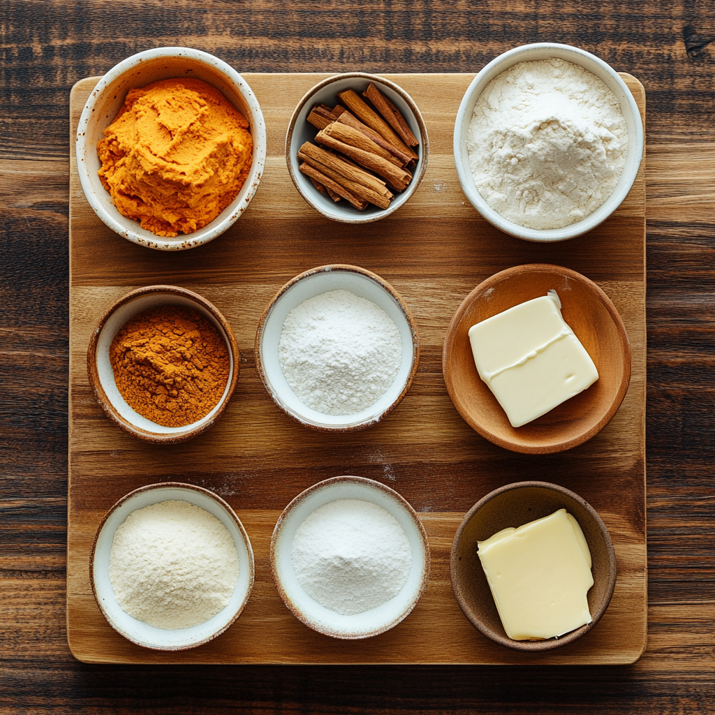 Pumpkin Cinnamon Rolls ingredients