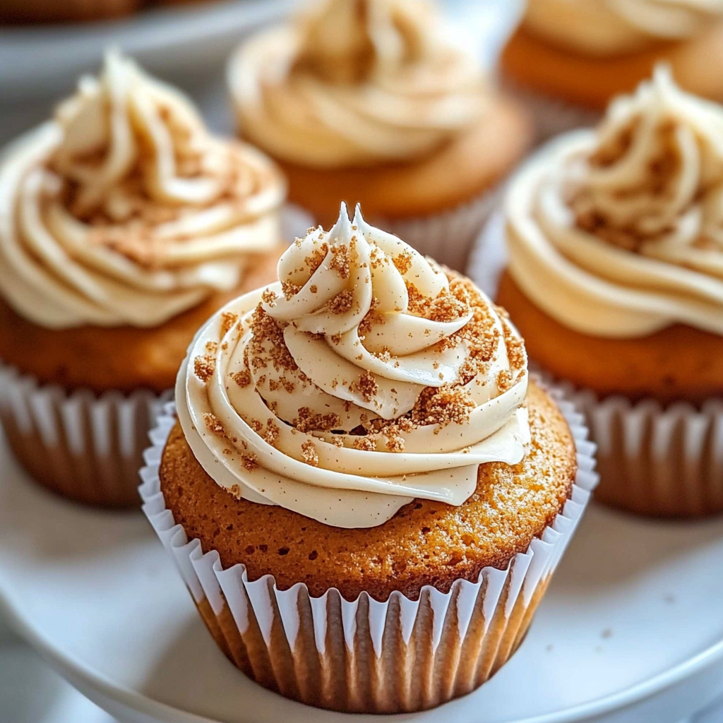 Pumpkin Cupcakes with Cream Cheese Frosting