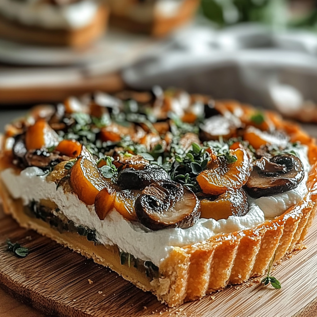 Pumpkin Sage & Mushroom Tart