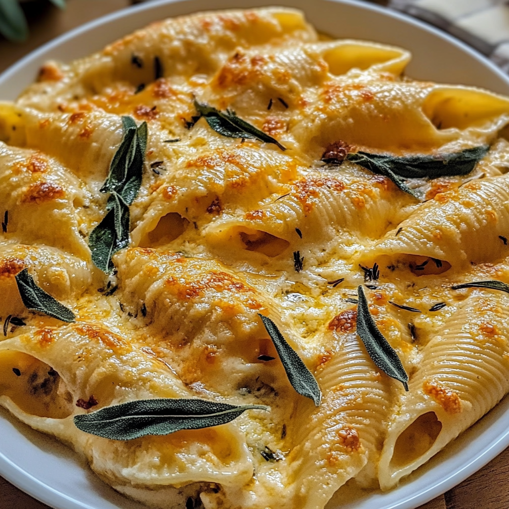 Pumpkin & Gouda Stuffed Shells Recipe
