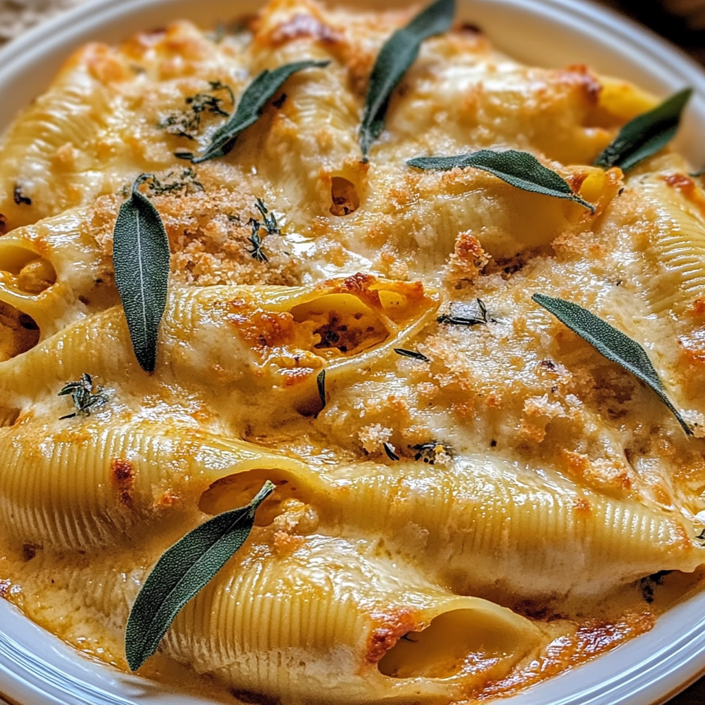 Pumpkin & Gouda Stuffed Shells Recipe