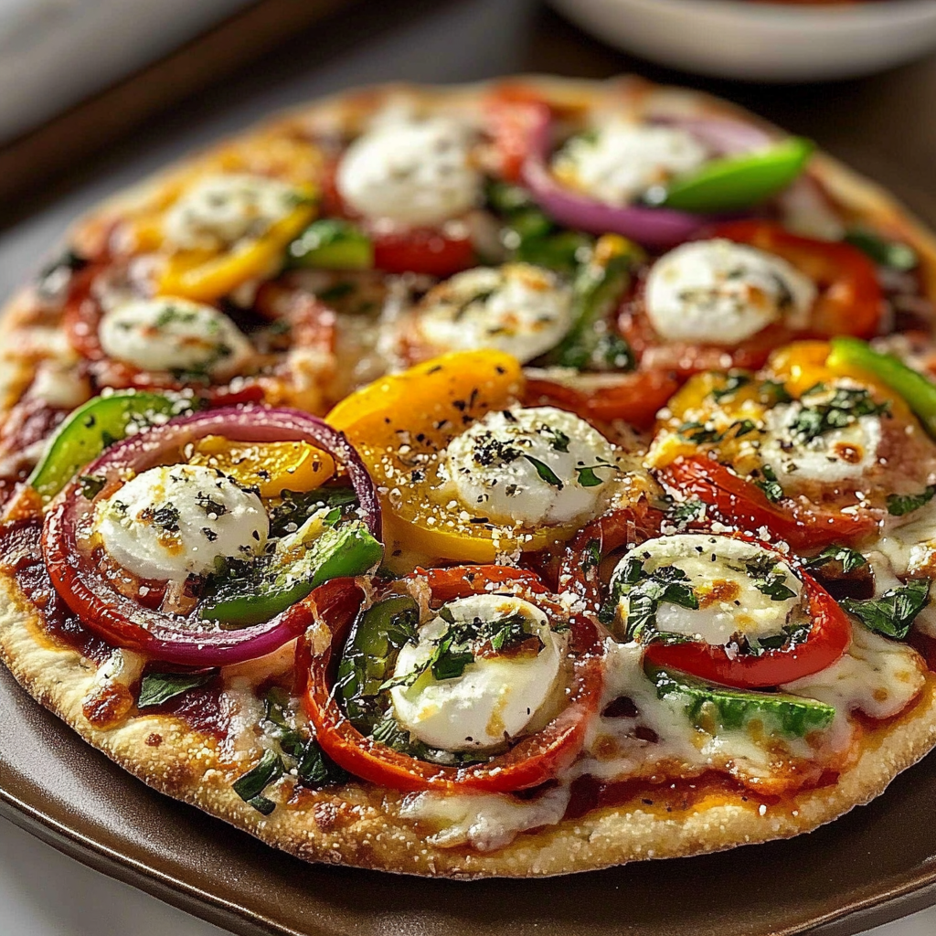 Quick Lunch Pita Pizzas Vegetables